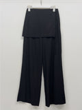 Euro Wrap Nylon Wide Pants