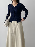 [SET] Ferral Ribbed Cardigan Sleeveless Set
