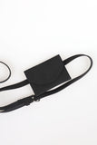 Suede card wallet belt