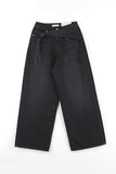Wrap washing wide denim