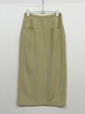 Iron Linen H-Line Skirt
