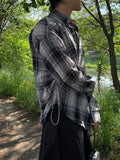 Nomad shirring check shirt