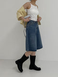 741 Catwashing Bermuda Denim Pants
