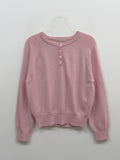 Cash Henley Neck Raglan Knit