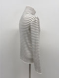 Sufen Stripe Turtleneck Knit T-shirt