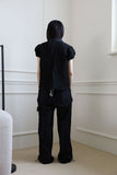 rivet zipper pants