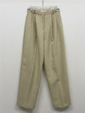 Ber Linen Two Tuck Wide Slacks