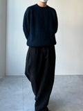 Waistbandless Two-Tuck Wide Denim