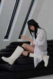 simple long rain boots