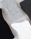 Flat ribbed socks