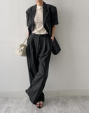 Florence Two Tuck Wide Slacks
