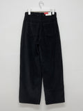 Hidden corduroy long wide pants
