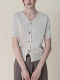 [Premium] Coolet Linen Short Sleeve Cardigan