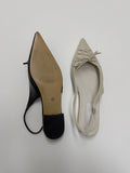Eyelet Slingback Flat Shoes