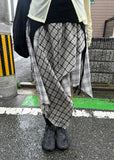 RAW CHECK SKIRT