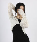 Wavy foam cardigan