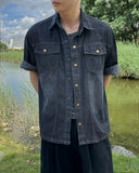 Russ Washed Snap Denim Shirt