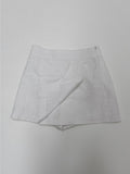Linen Wrap Skirt Pants