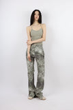 fade slit bootcut pants