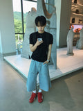 Foil Carpenter Bermuda Denim Pants