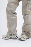 Fringe sand cargo denim