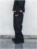 [SET] Aubert Non-Faded Curved Denim Pants