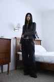 Loom biker cotton pants