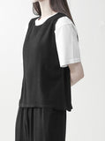 Summer Linen Short Sleeve T-shirt