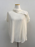 Ab Tie Short Sleeve Blouse
