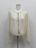 Waltz See-through Zip-up Blouse