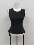 Strap Ribbed Sleeveless