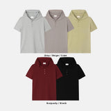 Gode Henley Neck Hood Short Sleeve T-shirt