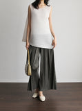 [Premium] Linea Pleats Unbalance Sleeveless