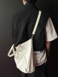 DISCERNMENT's made denim crop vest