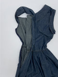Cliff Unbalanced Denim Long One Piece