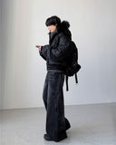 Veil Crack Wide Denim