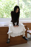 Ribbon Slit T-shirt