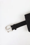 Suede square pocket belt