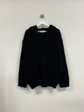 Over Hood V Knit