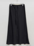 Kelly Satin Banded Long Skirt