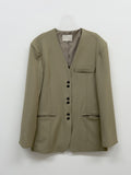 Simon No Collar Loose Fit Jacket