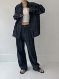 [Setup Available/Unisex] Colin Pintuck Overfit Denim Shirt Jacket