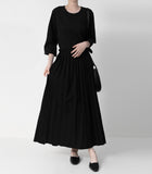 [Premium] Sophia Pleated Strap Long One Piece