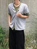 Ian Crop Round Knit Short Sleeve Cardigan