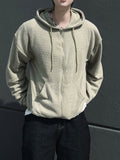 SS Linen Hachi Banding Hood Zip-Up