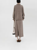 [Premium] Fair Turtleneck Whole Garment Wool Set-up