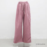 (Unisex) Diction Embroidered Balloon Brushed Sweatpants
