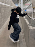 One star hoodie zip-up