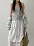 Lace Ribbed Square Sleeveless