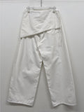Lace Wrap Balloon Fit Wide Pants